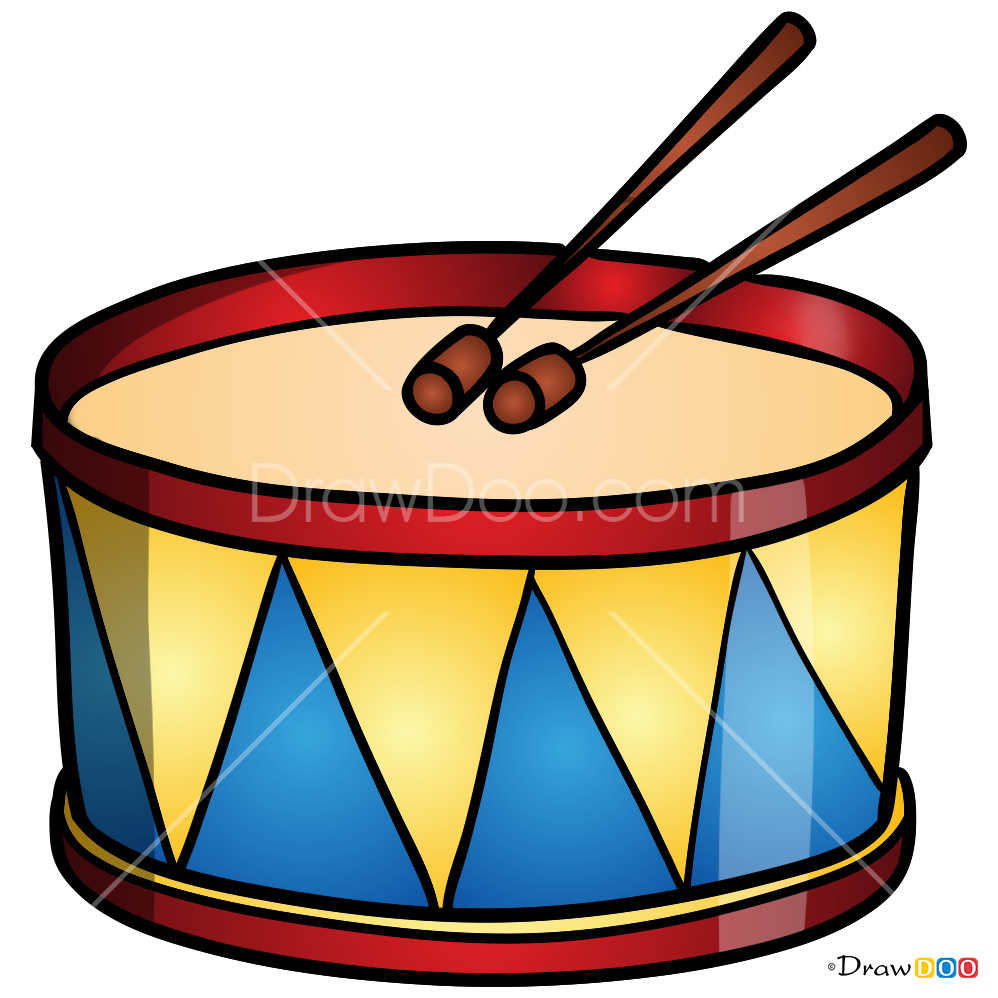 How to Draw Drum, Musical Instruments